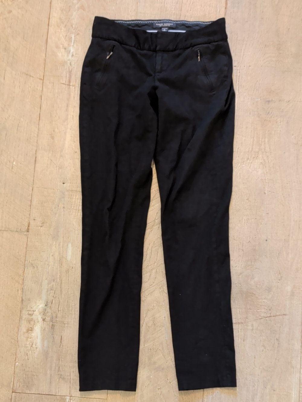 Banana Republic Martin Fit Black Stretch Trousers US 0